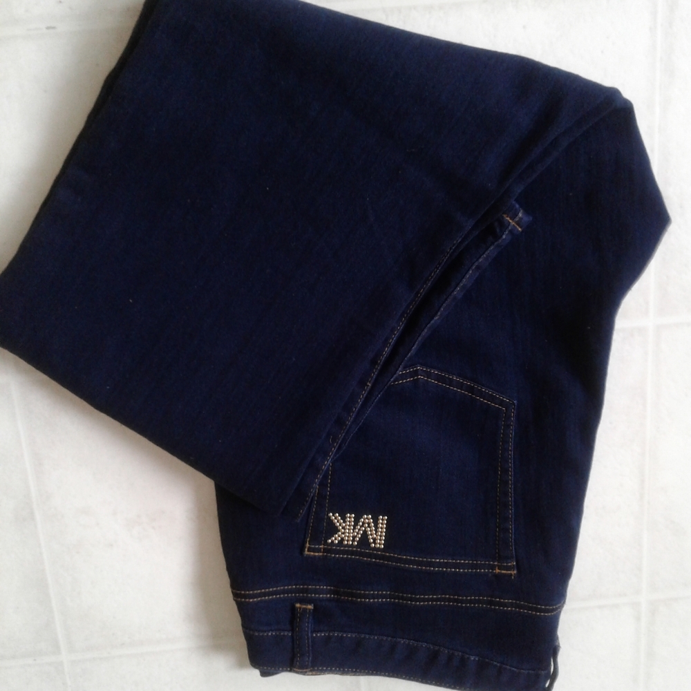 Michael Kors wide leg blue jeans - Picture 2 of 10